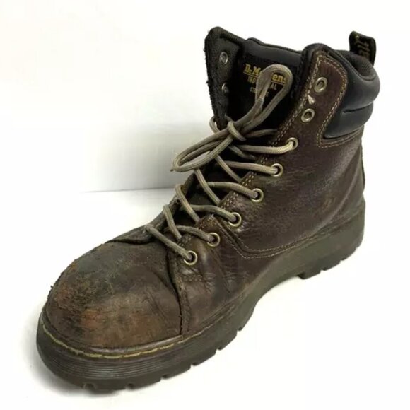 Dr Martens Womens Gilbreth Steel Toe Boot Brown Size 11 M - Picture 2 of 6
